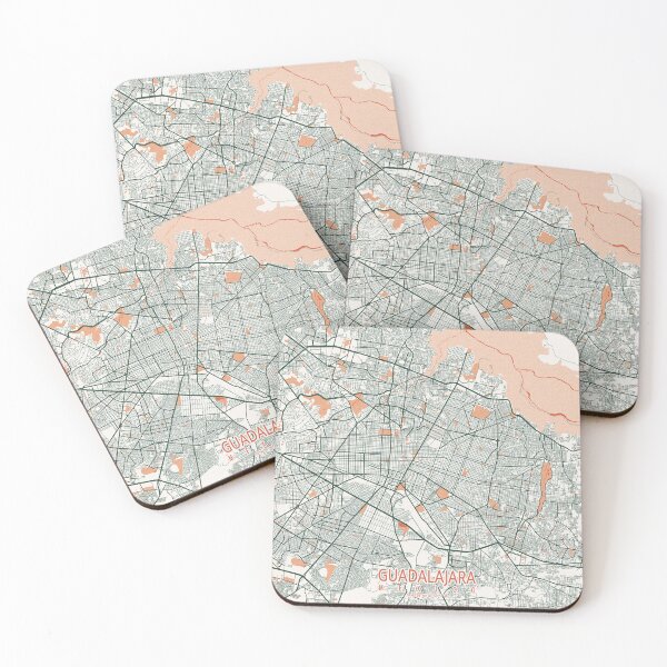 Item preview, Guadalajara City Map of Jalisco, Mexico - Bohemian designed and sold by deMAP.