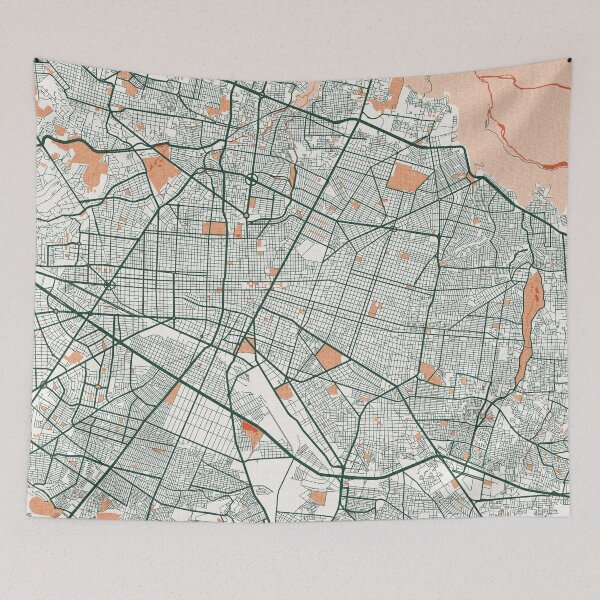 Item preview, Guadalajara City Map of Jalisco, Mexico - Bohemian designed and sold by deMAP.