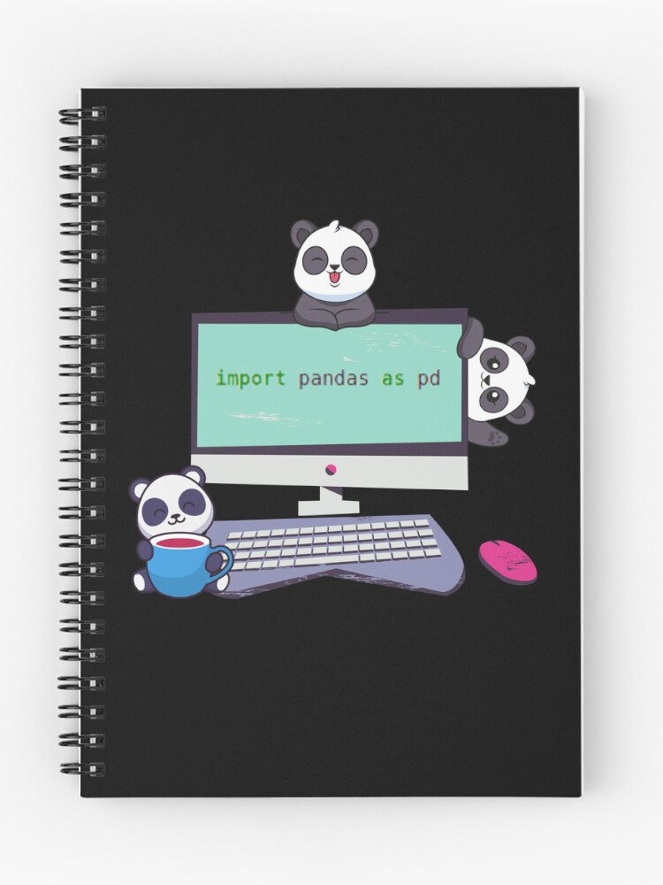 Thumbnail 1 of 3, Journal, Import Pandas Python Joke design designed and sold by t1n3333.