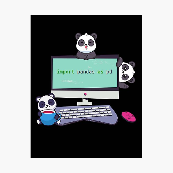 Artikelvorschau, Importieren Sie das Pandas Python Joke-Design entworfen und verkauft von t1n3333.