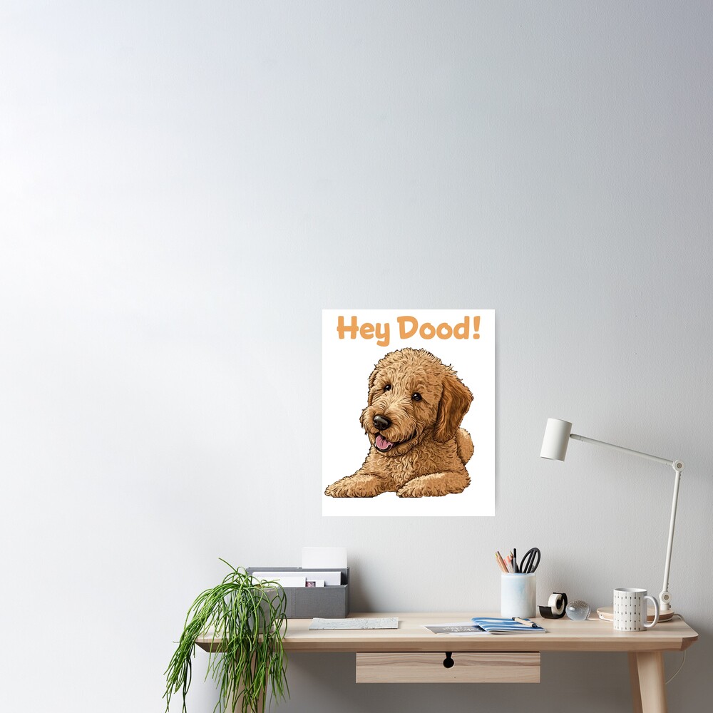 Hey Dood Golden Doodle Dog Doormat