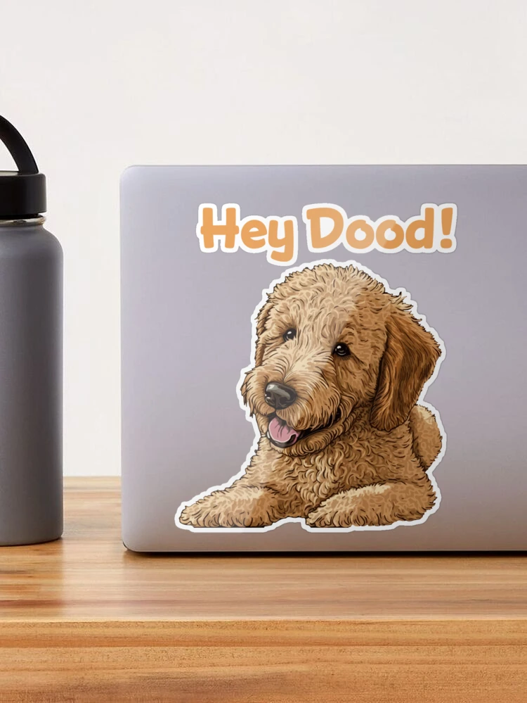 Hey Dood Golden Doodle Dog Doormat