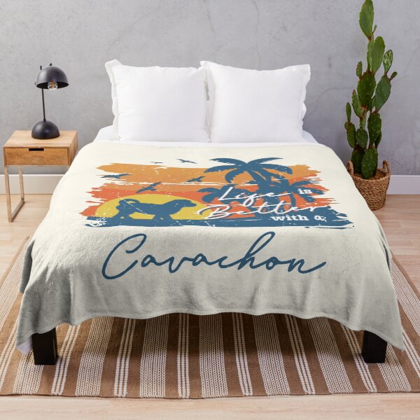 Item preview, Life is Better With Cavachon Beach Sunset Retro Vintage designed and sold by rafaeltto.
