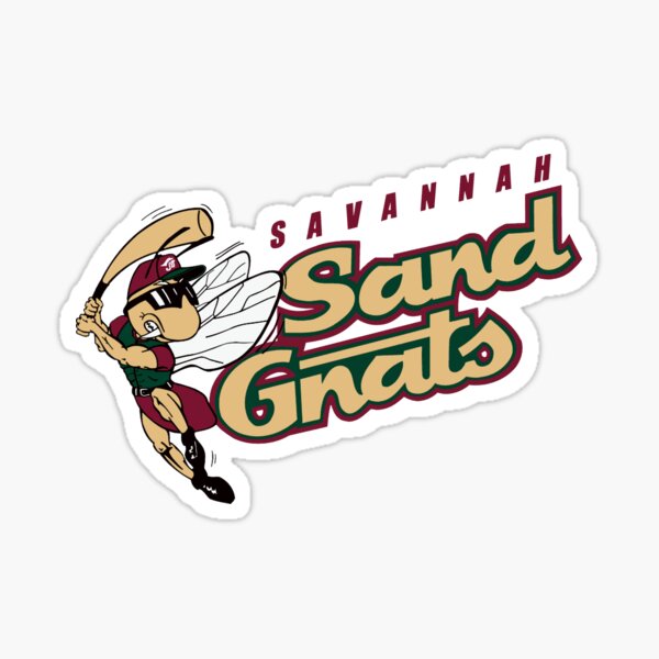 Savannah Sand Gnats vintage defunct baseball team emblem Sticker