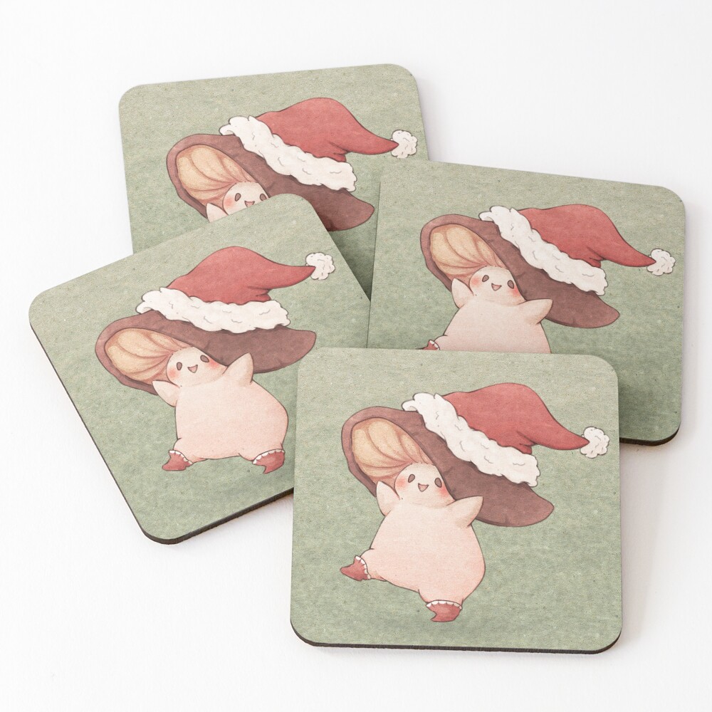 "Happy Holiday Mushroom " Sticker for Sale by Fairydrop | Redbubble
