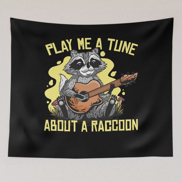 Item preview, Play me a tune about a raccoon designed and sold by EmmiFoxDesigns.
