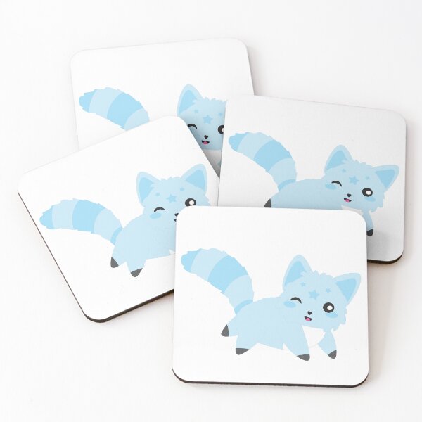 Item preview, Super Adorable Fox Retro Design Baby Pink Blue designed and sold by ivaostrogonac.