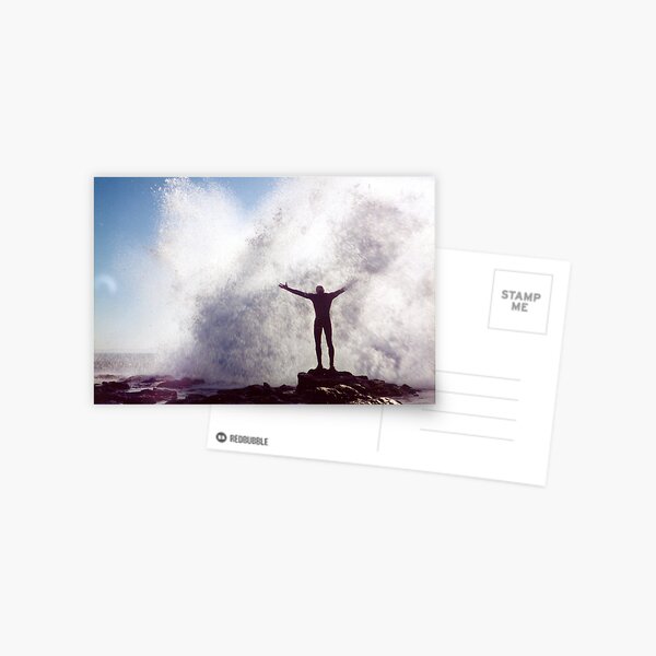 King Canute Gets Barrelled Again Postcard