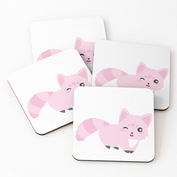 Item preview, Super Adorable Fox Retro Design Baby Pink Blue designed and sold by ivaostrogonac.