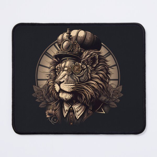Item preview, Steampunk Lion | Digital art designed and sold by AsabIIArt.