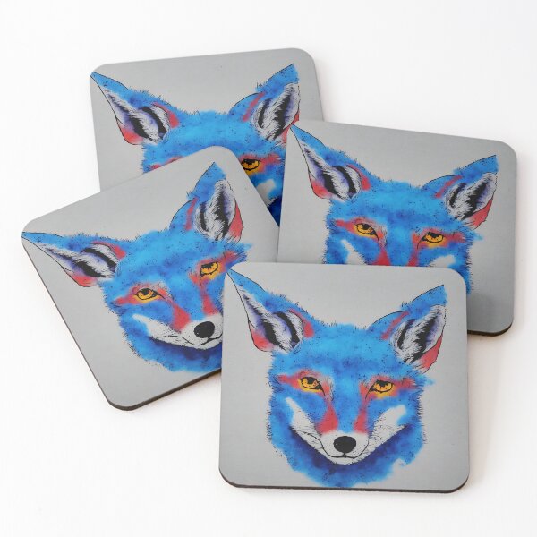 Item preview, Painted Blue Fox designed and sold by DrawItOnce.
