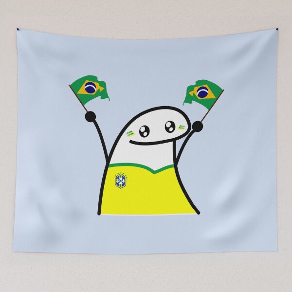 Item preview, Flor.k Brazil Team Fan Club Cute designed and sold by horseford76.