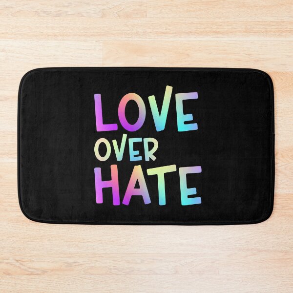 Item preview, Love Over Hate Colorful Gradient Sans Serif Typography Inspirational Quote designed and sold by Cawaiico.