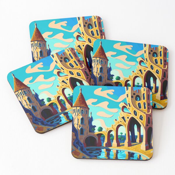 Item preview, Cartoon Village Antoni Gaudi designed and sold by LifezArt.