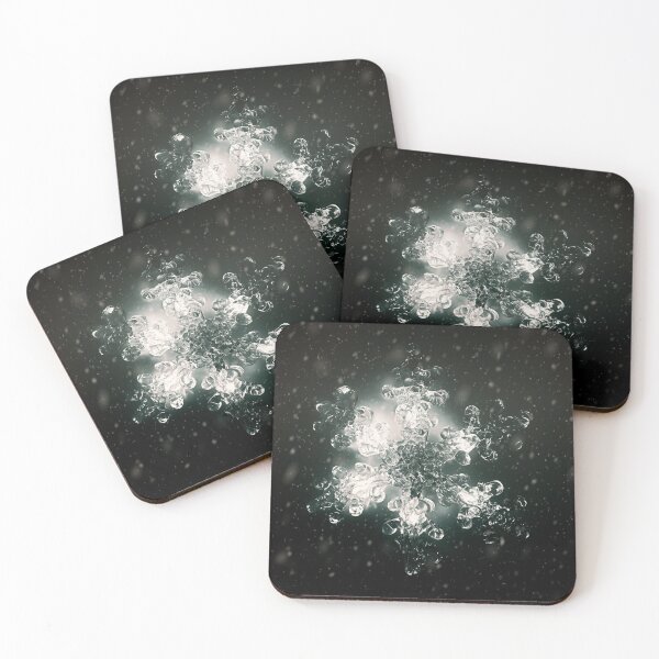 Item preview, Christmas Snowflake Decorative Light with Snowfall Monochrome designed and sold by Taina Sohlman.