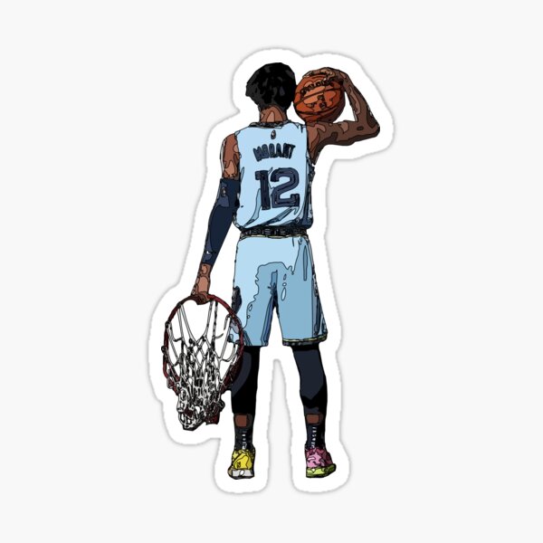 Ja Morant Teal Jersey Dunk premium T-Shirt in Taglie Uomo S-3XL in