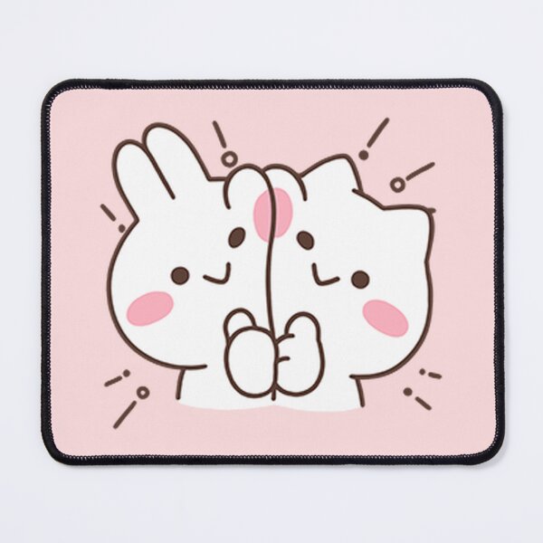 Item preview, Couple Rabbit Hugging Pink Cheeks designed and sold by horseford76.