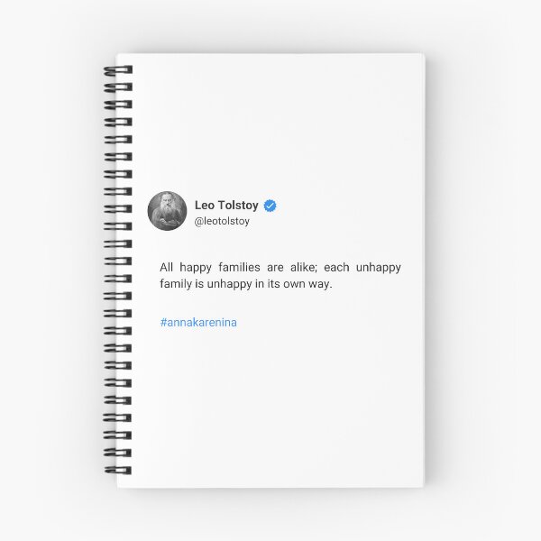 Item preview, All happy families are alike; each unhappy family is unhappy in its own way. designed and sold by Arthrill.