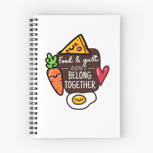 Item preview, Food and guilt don't belong together  designed and sold by ThoughtJumble.