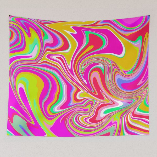 Item preview, Hot Pink, Green, Yellow, Blue and Red, Marble Pattern Design designed and sold by theprintedclub.