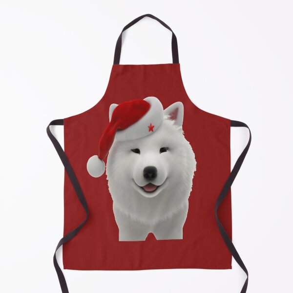 Item preview, Festive Cute Cartoon Style Samoyed Dog With Santa Hat designed and sold by taiche.