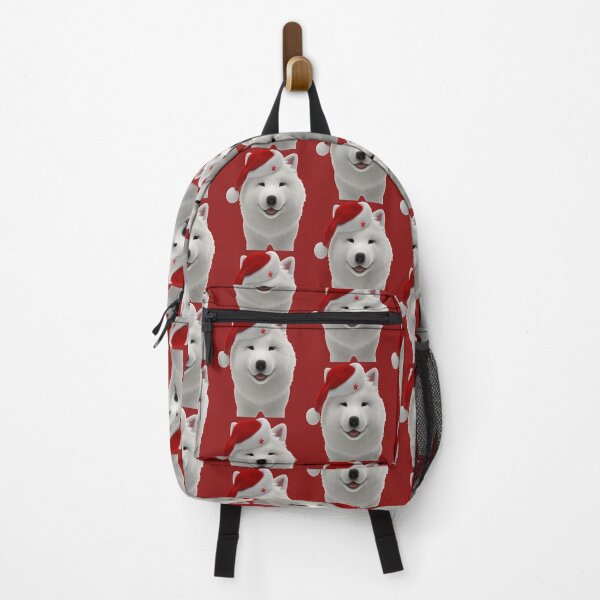 Item preview, Festive Cute Cartoon Style Samoyed Dog With Santa Hat designed and sold by taiche.