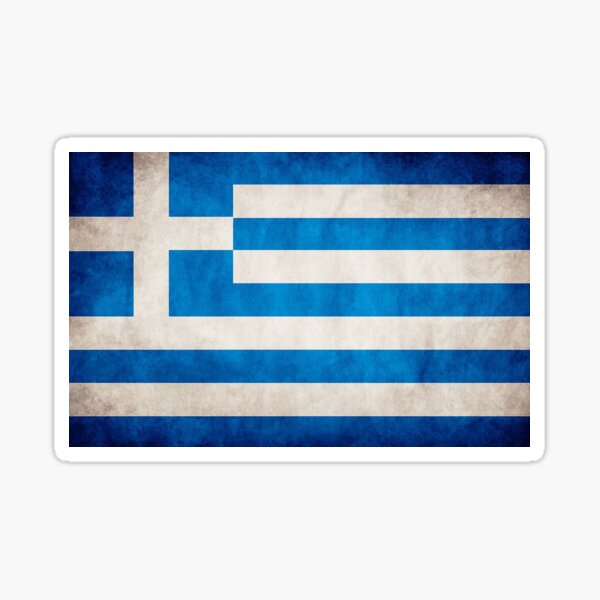 Greece Flag Sticker For Sale By Ownerror Redbubble