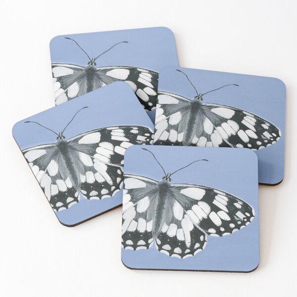 Item preview, Marbled White Butterfly Natural History Illustration Oil Painting designed and sold by Isobelle Smith.