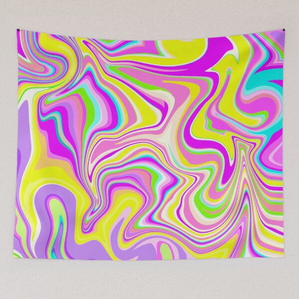 Item preview, Hot Pink, Yellow, Neon Tones, Lilac, Purple and Pastel, Orange, Marble Pattern Design  designed and sold by theprintedclub.