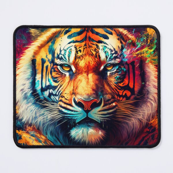 Item preview, Tiger paint splatter painting graffiti designed and sold by LifezArt.