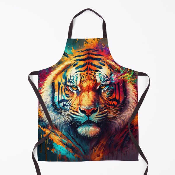 Item preview, Tiger paint splatter painting graffiti designed and sold by LifezArt.