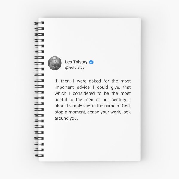 Item preview, Leo Tolstoy quote designed and sold by Arthrill.