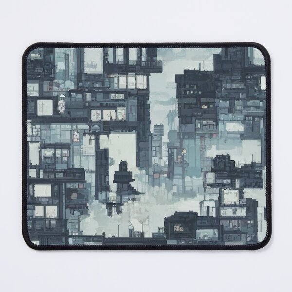Item preview, Blue pixel city designed and sold by Misterplankton.