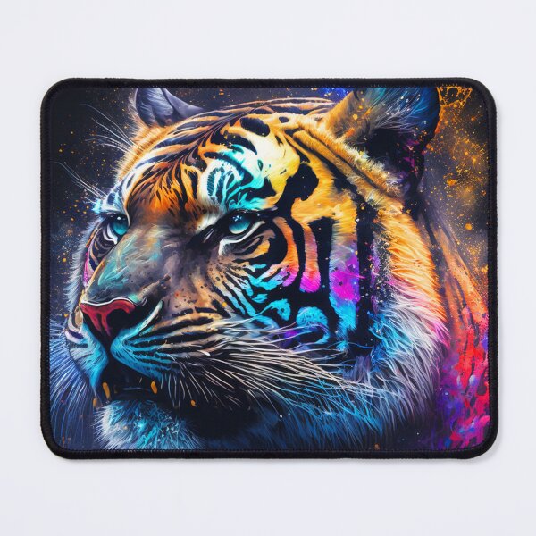 Item preview, Tiger Luminescent Paint Splotches Graffiti designed and sold by LifezArt.