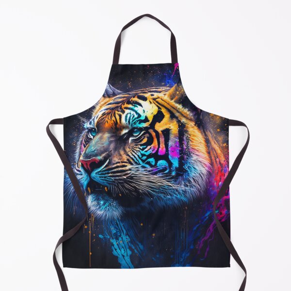 Item preview, Tiger Luminescent Paint Splotches Graffiti designed and sold by LifezArt.