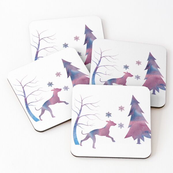 Item preview, Whippet Winter Art Snowflakes designed and sold by BittenByErmines.