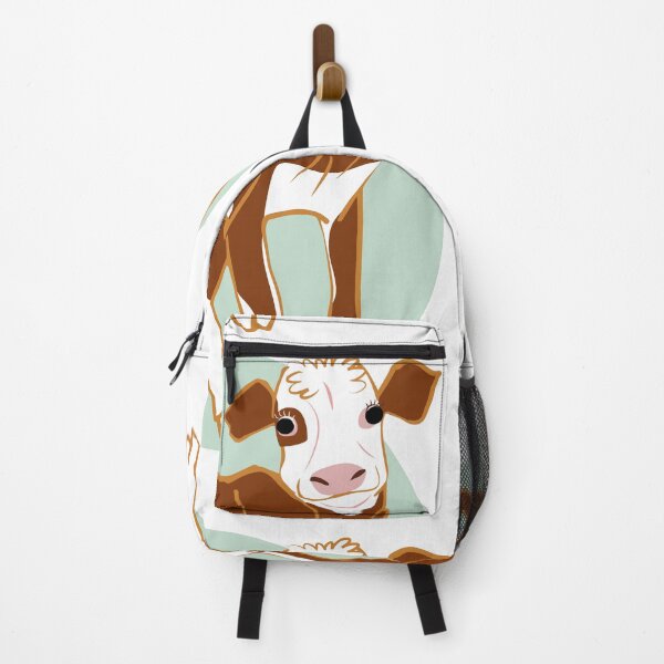 Item preview, Red and White Calf in turquoise designed and sold by belettelepink.