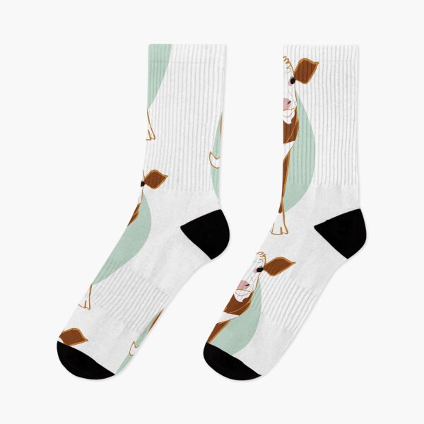 Item preview, Red and White Calf in turquoise designed and sold by belettelepink.