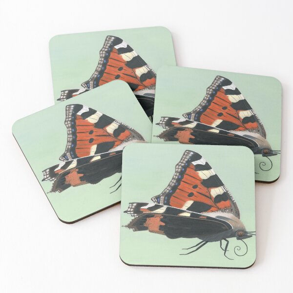 Item preview, Small Tortouseshell Butterfly Natural History Illustration Oil Painting designed and sold by Isobelle Smith.