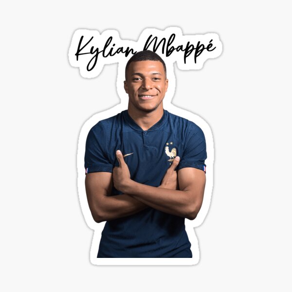 Sticker MBAPPE M BAPPE FOOTBALL Autocollant PSG FRANCE Véhicule Deco