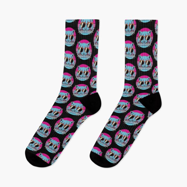 Item preview, Cat Retro Vintage Sunset Rainbow designed and sold by foxforce.