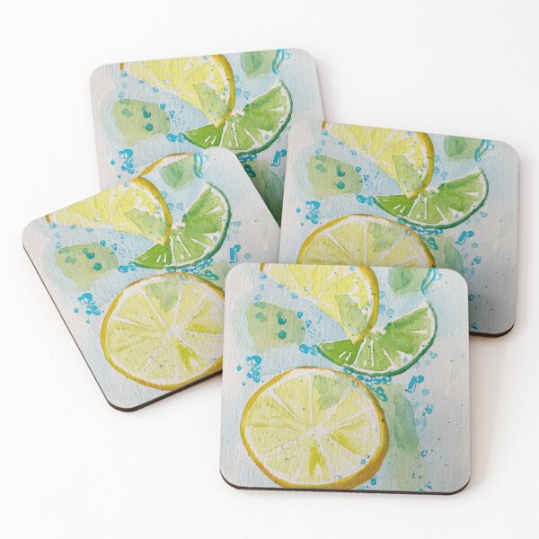 Item preview, "Lemon Lime" Cool Watercolor Artwork designed and sold by Arteaventura.