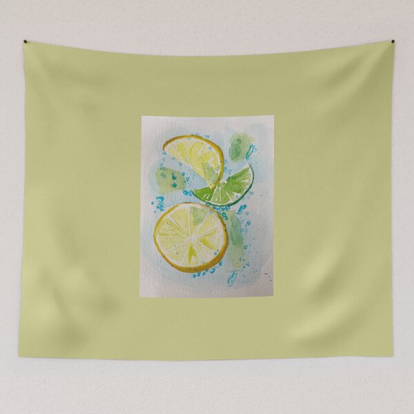 Item preview, "Lemon Lime" Cool Watercolor Artwork designed and sold by Arteaventura.