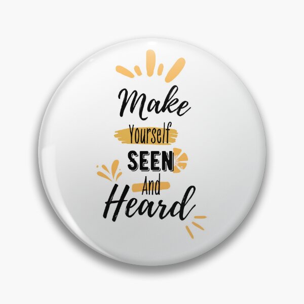 Item preview, Make yourself seen and heard | typography  designed and sold by artoffaizan.
