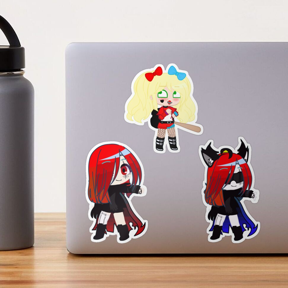 Tripack Oc rebel friends Gacha club. Rebel Girls Gacha life - Gacha Club  Dolls - Gacha Girls Sticker by gachanime