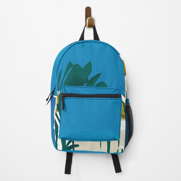 Item preview, a landscape with an ocean and potted plants designed and sold by kimbongjune.