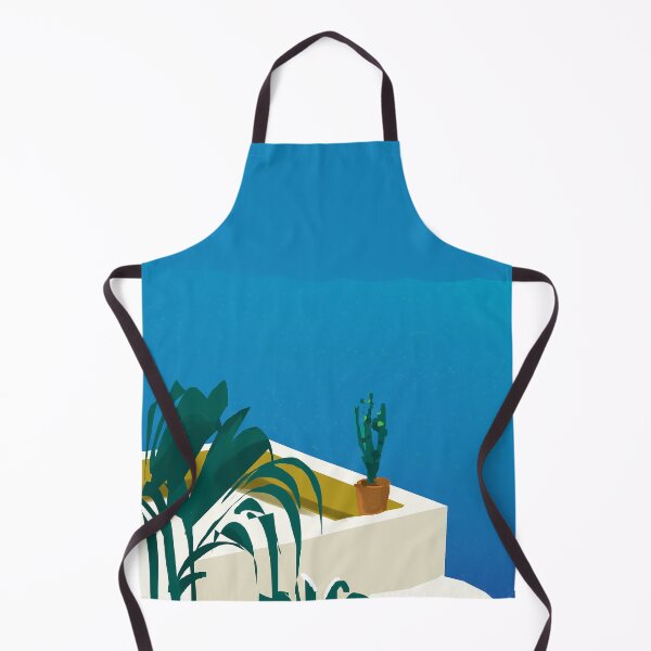 Item preview, a landscape with an ocean and potted plants designed and sold by kimbongjune.