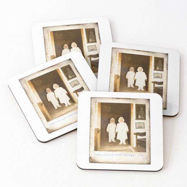 Item preview, Ghost Twins Caught on Camera | Secret Vintage Photograph Ghost captured | Rare Scary Classic Retro Portrait | Mary Loo & Timmy 1917 designed and sold by Tyler Tilley.