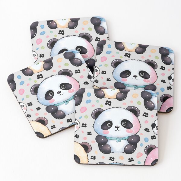 Item preview, Cute Kawaii Panda Pattern designed and sold by ClairesPatterns.