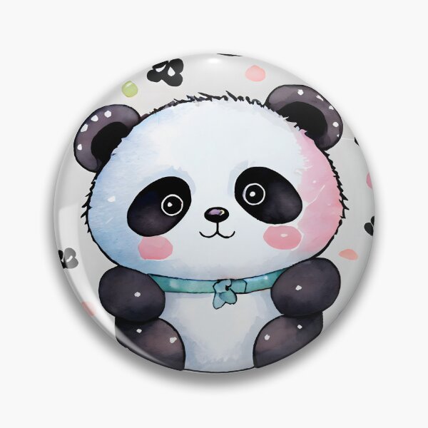 Item preview, Cute Kawaii Panda Pattern designed and sold by ClairesPatterns.